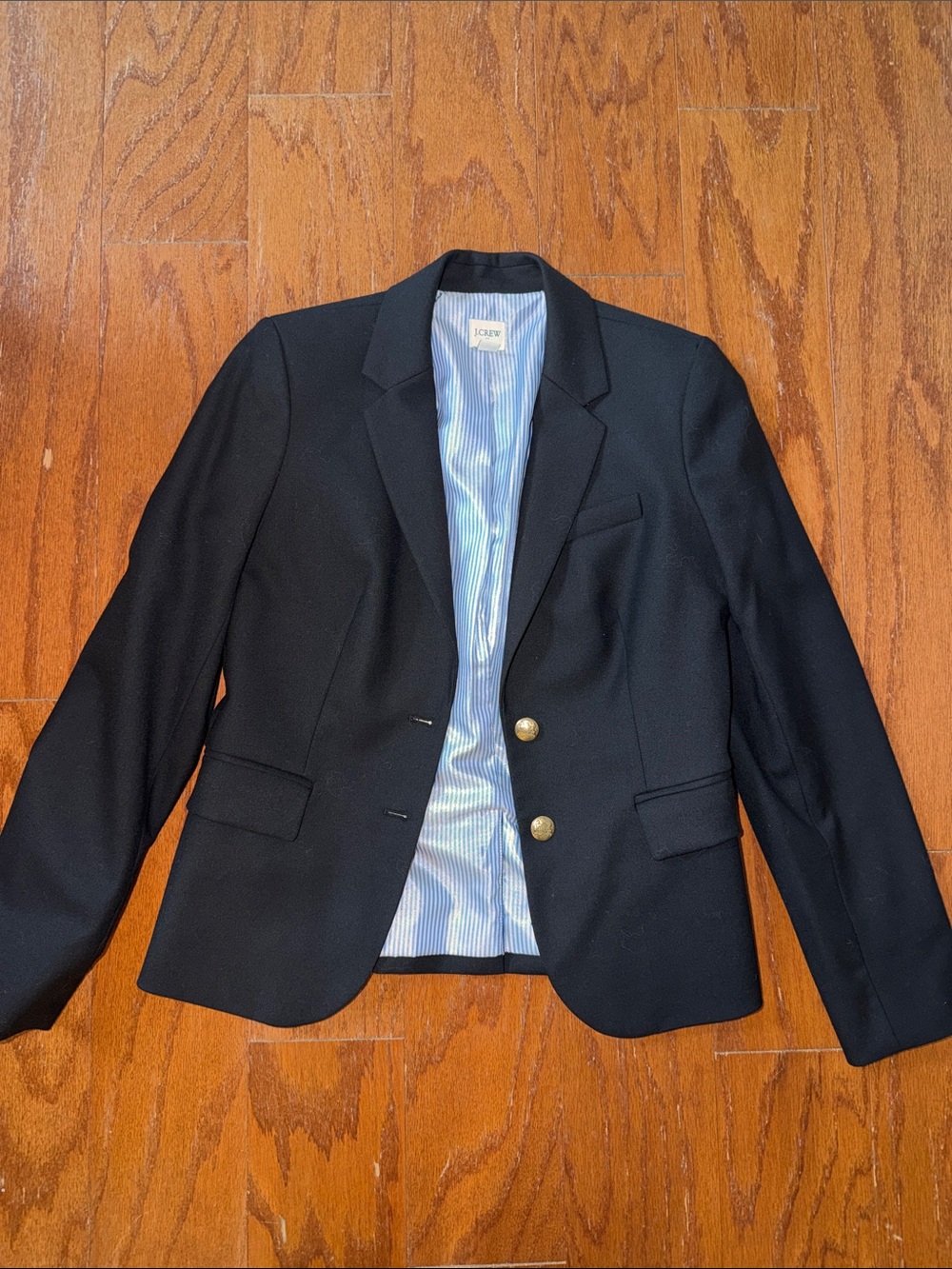 J. Crew Black Women's Two-Button Tailored Blazer